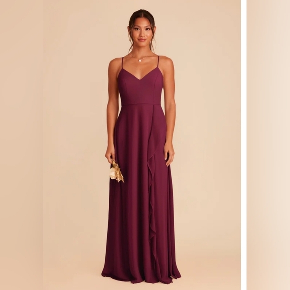 Birdy Grey Theresa Chiffon In Cabernet Bridesmaid Dress - Picture 1 of 6